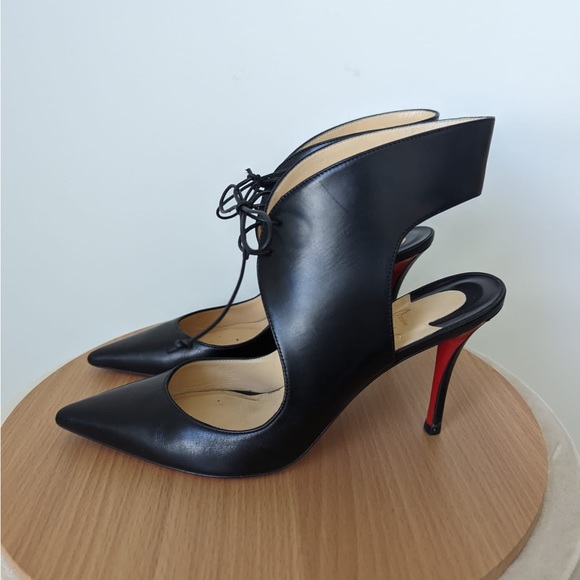 Christian Louboitin leather shoes size EU 39 like new condition ❗️AUTHENTIC - Picture 5 of 10